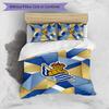 Set Lenzuola Stampato 3 Pezzi FC Real Sociedad Copripiumino Traspirante con Federe Biancheria da Letto Decorativa per Camera da Letto Casa