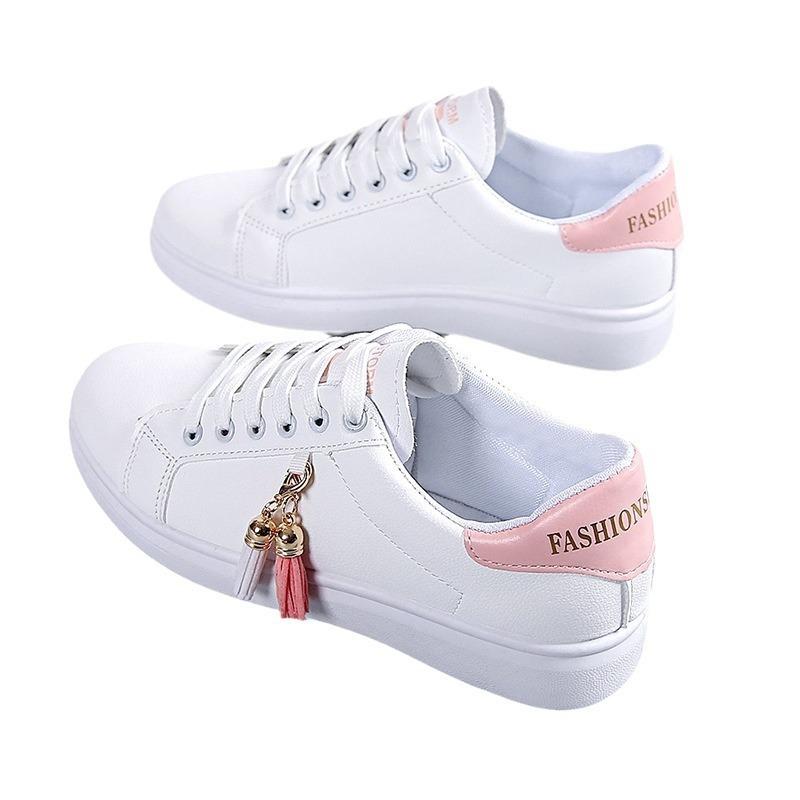 Weiße Schuhe Lässig Sport Frühling und Herbst Damenschuhe
