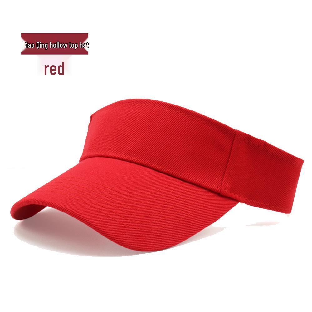 Adult Mao Qing Sun Protection Duckbill Cap - Topless Baseball Hat with Printed Logo for Travel