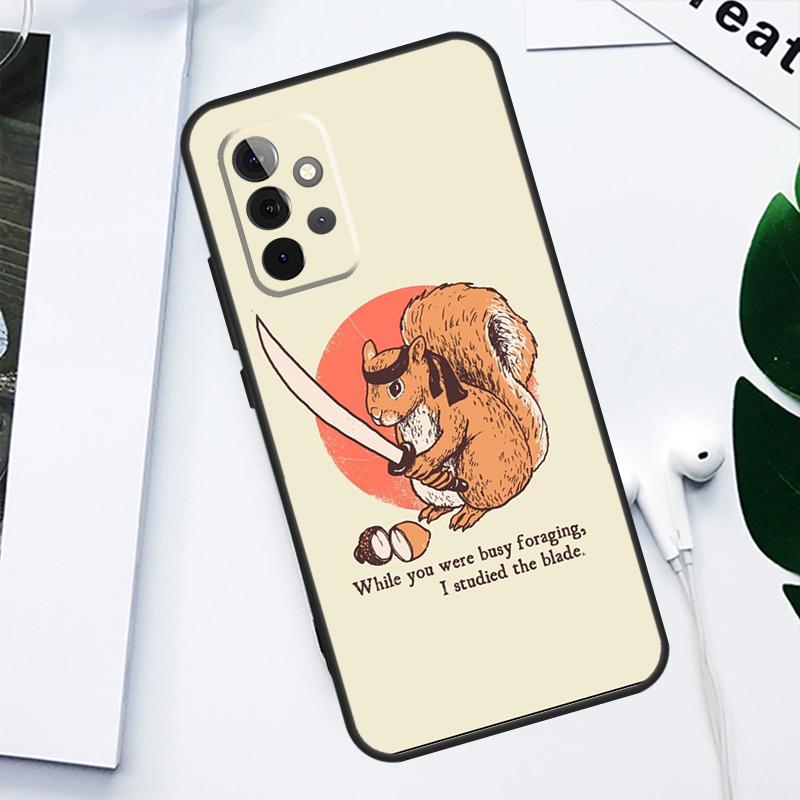 Cute Animal Squirrel For Samsung Galaxy A34 A54 A14 A13 A23 A33 A53 A73 A51 A71 A12 A22 A32 A52 Phone Case