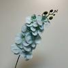 9 Head Latex Butterfly Orchid Artificial Flowers Hand Feeling Fake Flowers RoomTable Decoration Wedding Arrangement