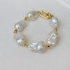 Natural Baroque Pearl Bus Bracelet Necklace Set Irregular Special-shaped Pearl Exaggerated Style Fashion Temperament Women