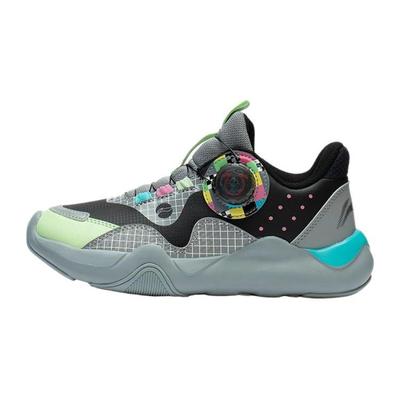 Li Ning Kids Durable Breathable Lightweight Casual Shoes Kids Shoes Gray YKCS176-13