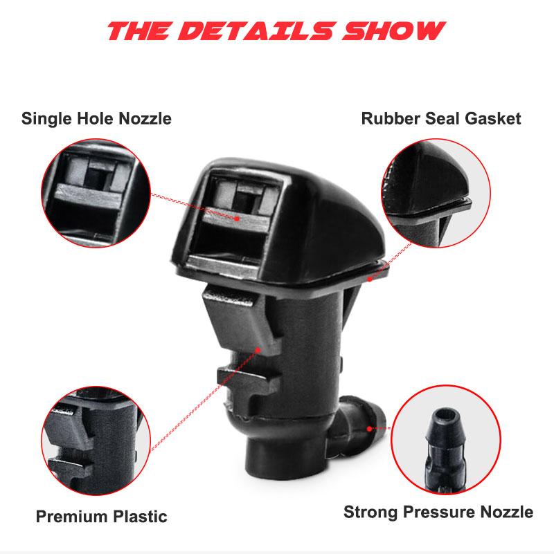 2pcs Windshield Wiper Spray Nozzle For Jeep Grand Cherokee 2011 2012 2013 2014 2015 2016 2017 2018 2019 2020 2021 68260443AA