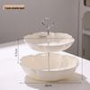 Exquisite Bear Fruit Plate: Multi-Layer Dessert & Candy Display for Luxurious Living Rooms.