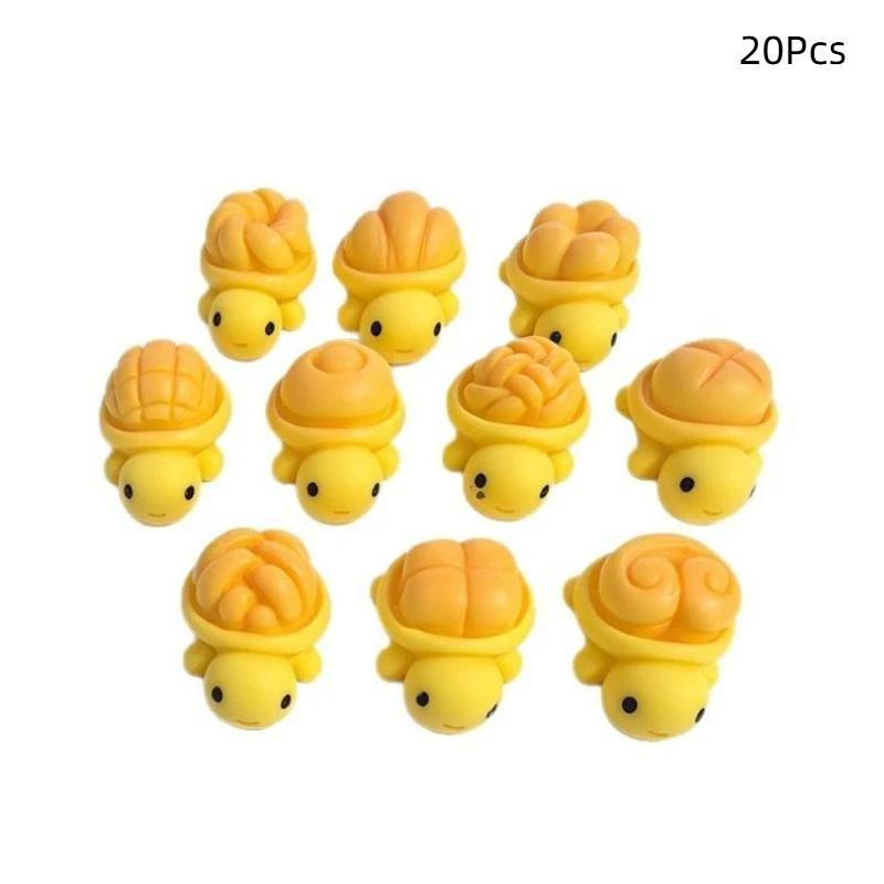 10/20Pcs Cute Cartoon Bread Turtle Charms Decoration Resin Diy Craft Accessories For Desk Decor Car Ornament