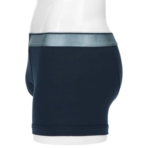 Emporio Armani Tech Wool Tech Wool Boxer Shorts, Front Closure, EU Size, Men's Brand Underwear, 54095269, Navy, Size 68