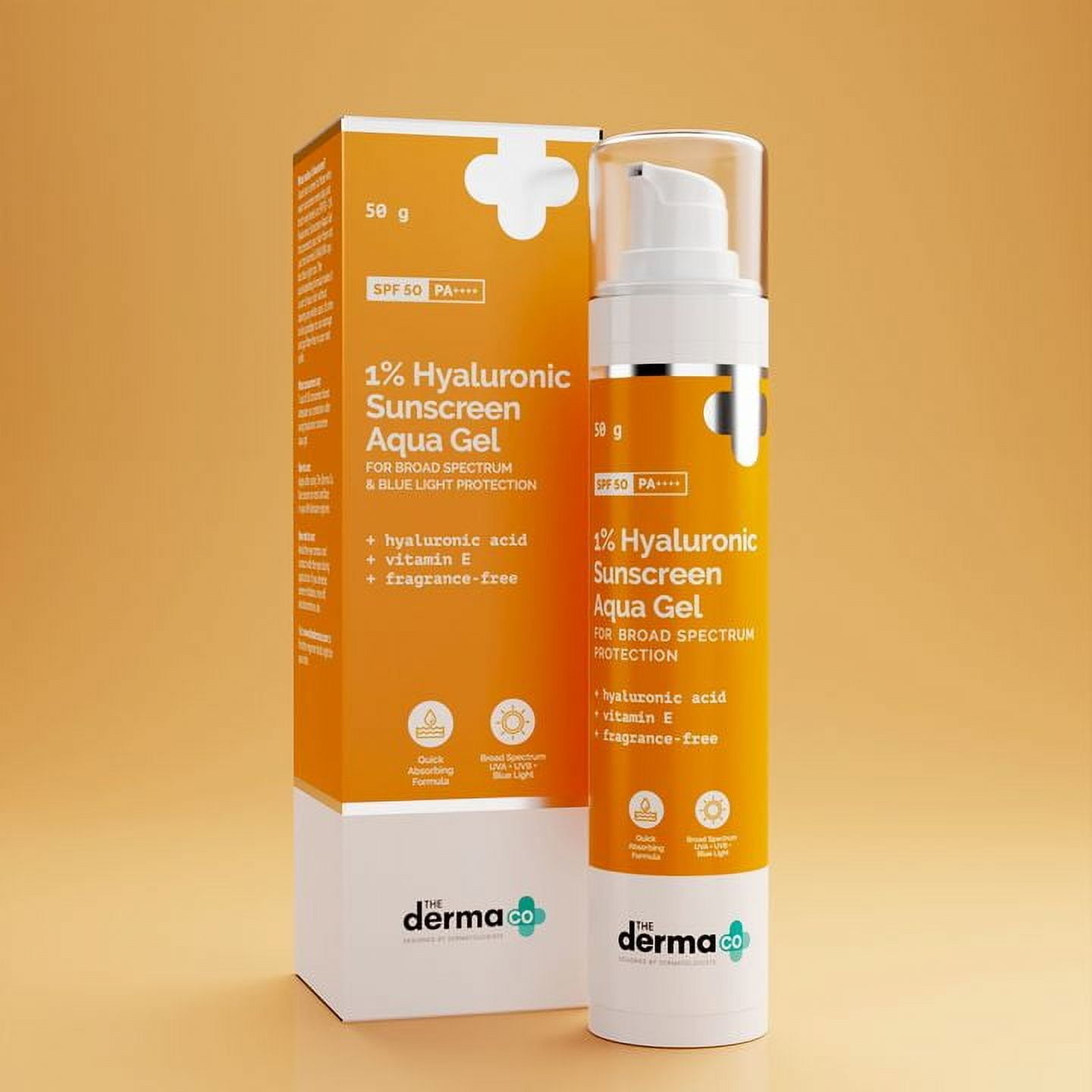 

Солнцезащитный аква-гель The Derma co 1% Hyaluronic - 50 г