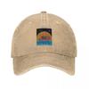 Vintage Khruangbin Soundscape Psychedelic Baseball Caps Unisex Women Distressed Denim Sun Hats Rock Band Outdoor Summer Adjustable