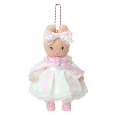 Sanrio Mascot Holder Maroon Ages 6 and 010685 (White Frill) Cream, Up,
