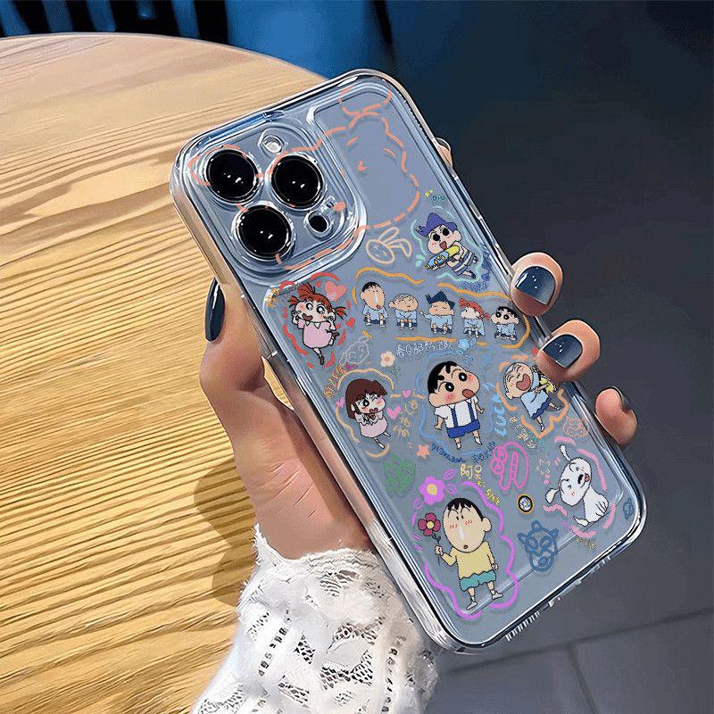Crayon Shin-chan Cartoon Phone Case for iPhone 17/16 Pro Max/14/13/12/11