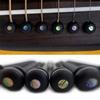Ebony Guitar Bridge Pins with Bridge Pin Puller Set Bass Guitar Bridge Pegs Stringed Instruments String Nail Remover