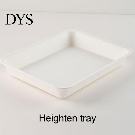 Storage Food Tray White Stackable Round Edges Easy To Clean Spill Fruit Resistant Multipurpose Plastic Hot Pot Serving for Dining Room Dessert Platter