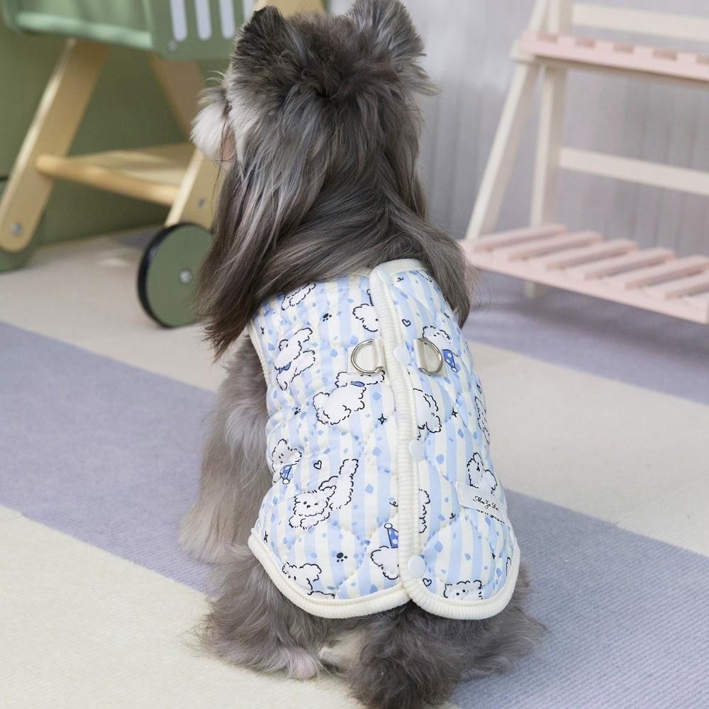 Sleeveless Cat Clothes Thick Padded Dog Winter Vest New Pet Dog Clothes  Indoor