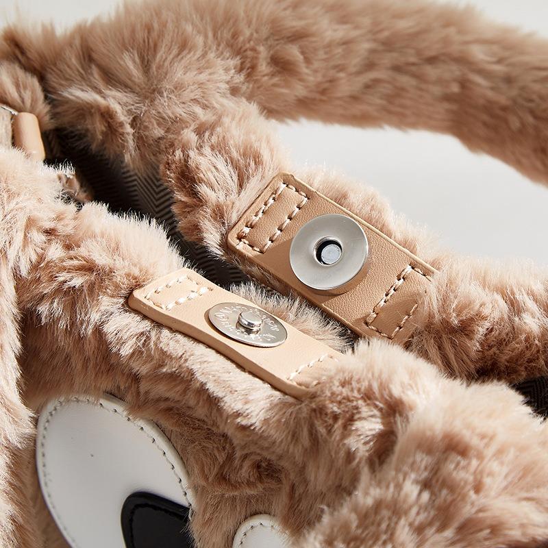 Autumn and Winter Cartoon Mao Mao Bag Niche Cute Casual Portable Women's Bag New Personalized Shoulder Messenger Bag