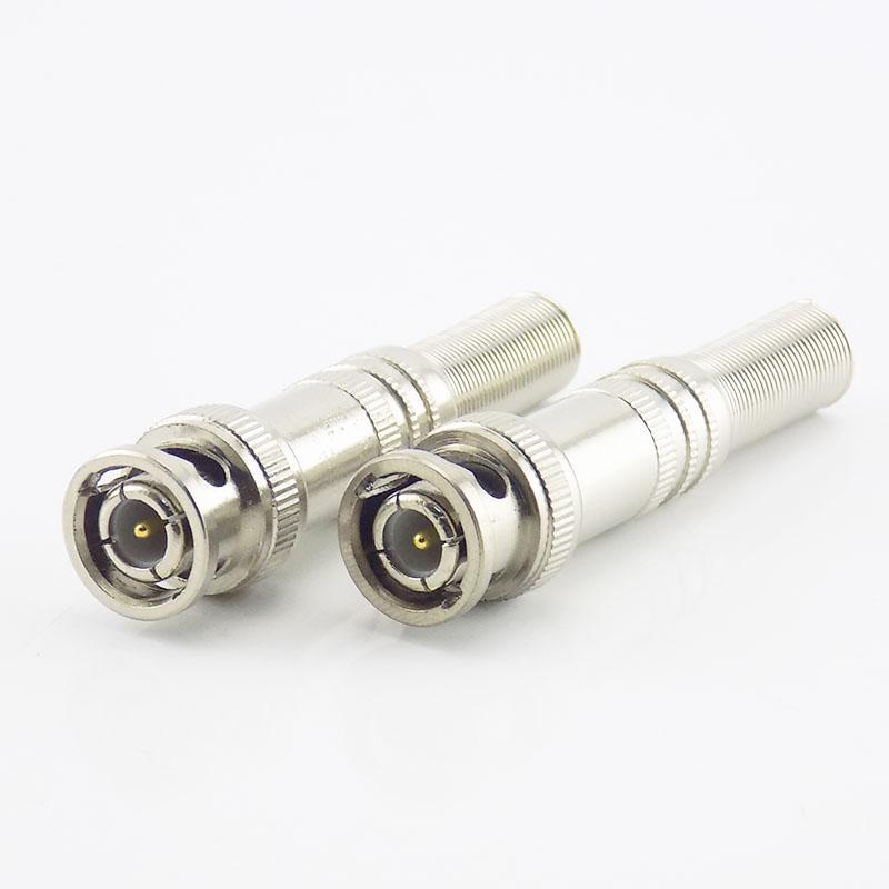 

5 шт. Коаксіальний RG59 Twist Spring Adapter BNC Connector Jack Twist-on BNC чоловіча камера CCTV Аксесуари Комплект спостереження