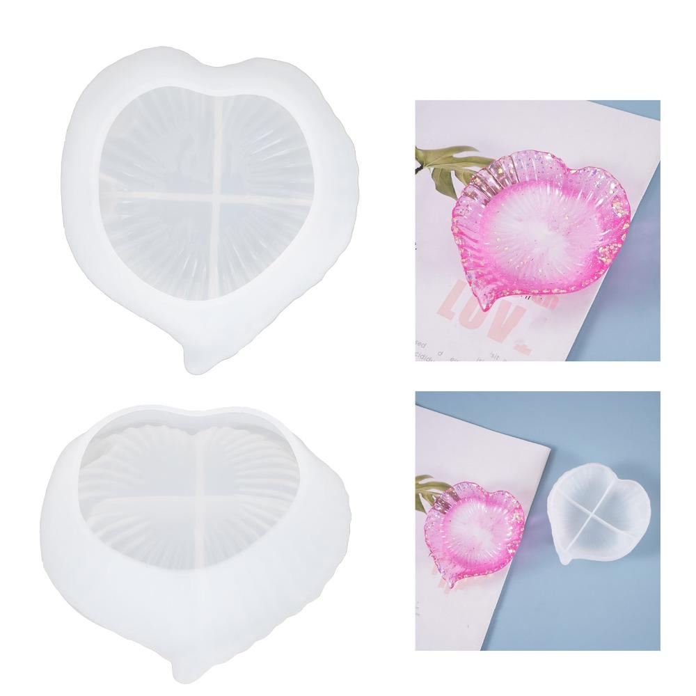 5pcs Reusable Silicone Mould Leaf Leaf Shaped Dish Mould Resin Casting Mould  Jewelry Making