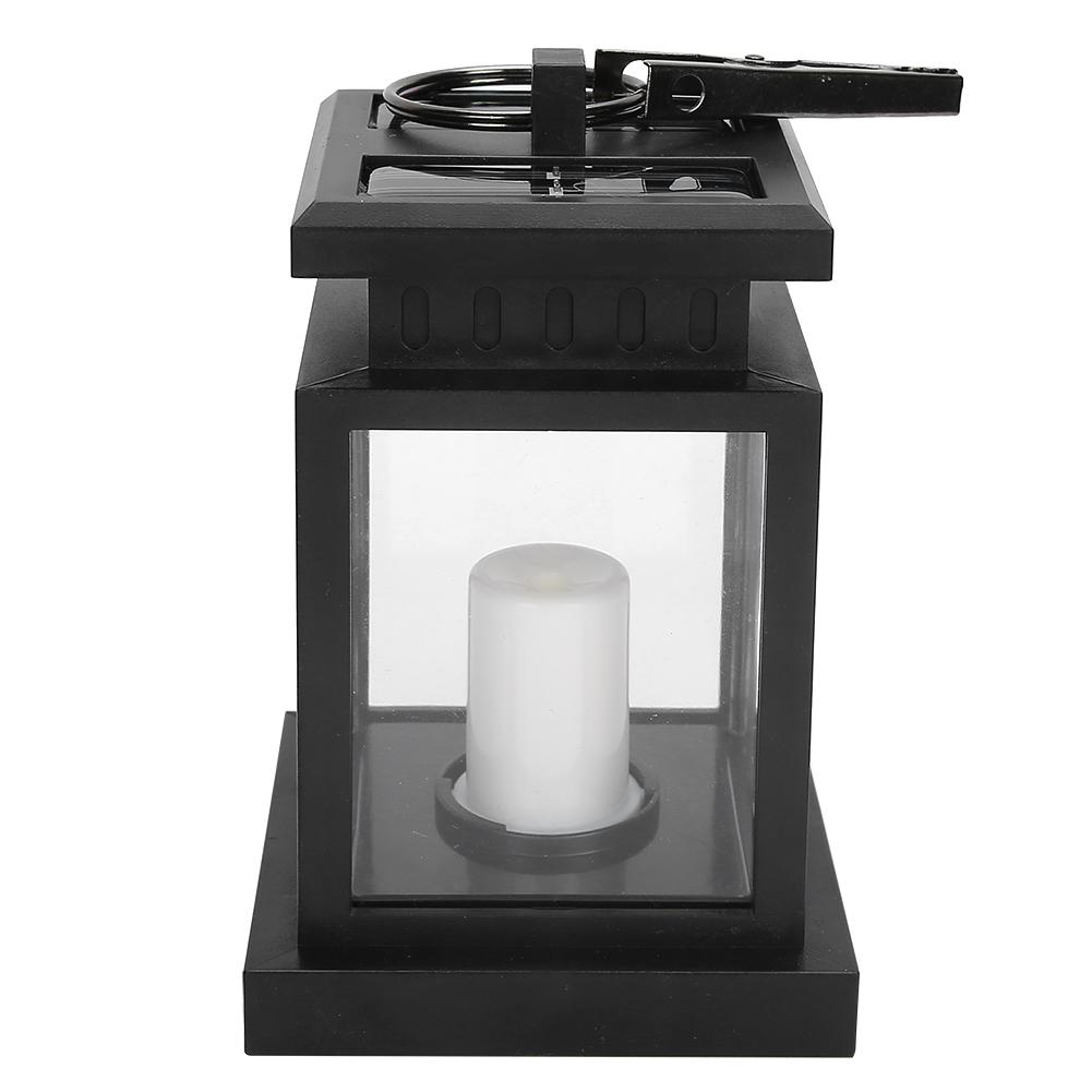 Solar Power Hanging Simulation LED Candle Light for Outdoor Garden Courtyard Decoration