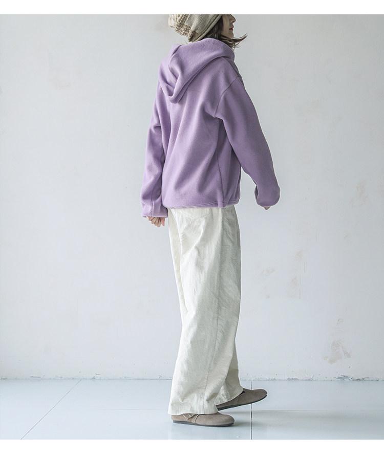 Women's Wool-Like Fleece Thickened Pullover Hoodie - 2026 New Style Casual Sweatshirt