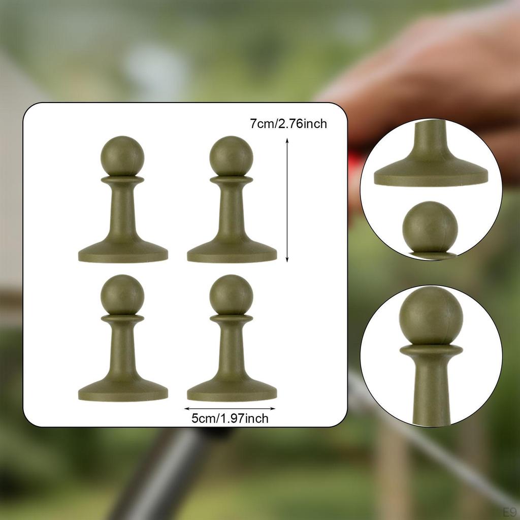 Cap Anti Sturdy Tent Tarp Grabber Pole Tip Cover for Hiking Mountaineering Hammock