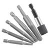 1/6Pcs Damaged Screw Extractor 1/4 Hex Shank Tool Set Broken Stripped Bolt Remover