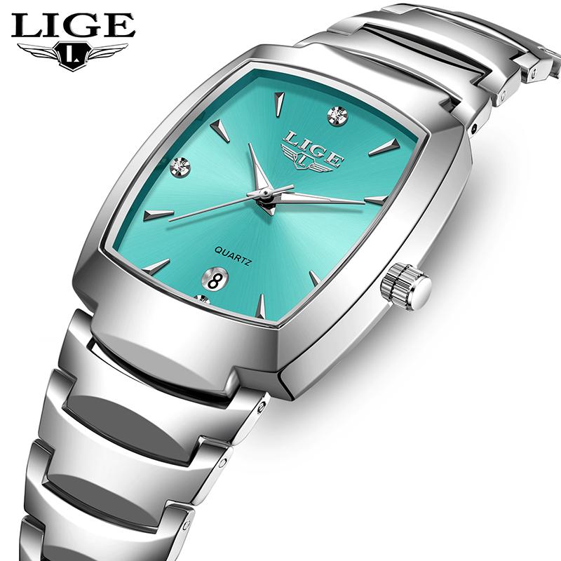 LIGE Women's Watch Business Luxury Ladies clock Fashion Simple Watch for Women Gift creative watches quartz wristwatch reloj+BOX