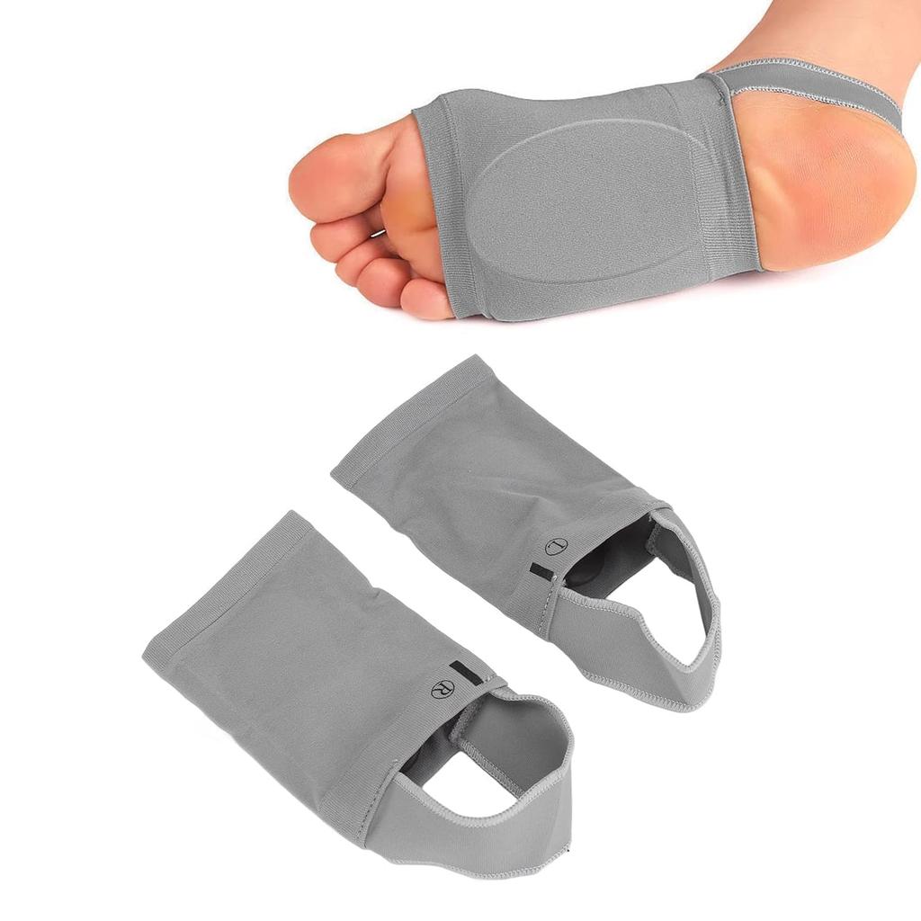 Flat Foot Arch Support for Men & Women | Medial Arch Support for Flat Feet Correction Sleeve with Cushion | Plantar Fasciitis Leg Foot Support Pa