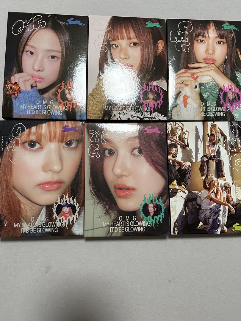 

[USED] New Jeans Album OMG 6 Sets, Opened, Trading Cards Missing