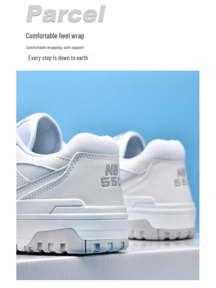 Chaussures en Toile Rétro pour Hommes NB550N - Baskets Décontractées Polyvalentes pour Couples et Étudiants