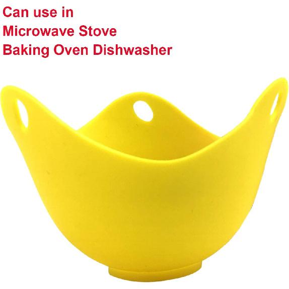 4pcs Silicone Egg Poacher Cups Poach Pods Work with Egg Poacher Pan, Cookware, Boiler Steamer, Microwave
