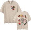Rolig Debi Tirar Mas Fotos DTMF Vintage Tvättad T-shirt Bad Bunny Album 2026 Merch T-shirts Herr Dam Harajuku Överdimensionerad T-shirt