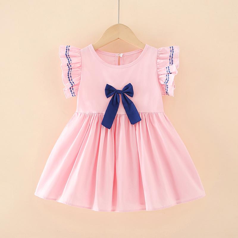 2025 Girls' Bow Princess Dress - Medium & Large Children's Skirt