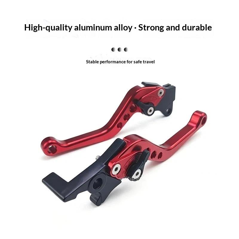 2Pcs Universal Cnc Alloy Motorcycle Brake Handle Adjustable Adjustable Front Rear Disc Brakes Double Disc Brake Handle Lever