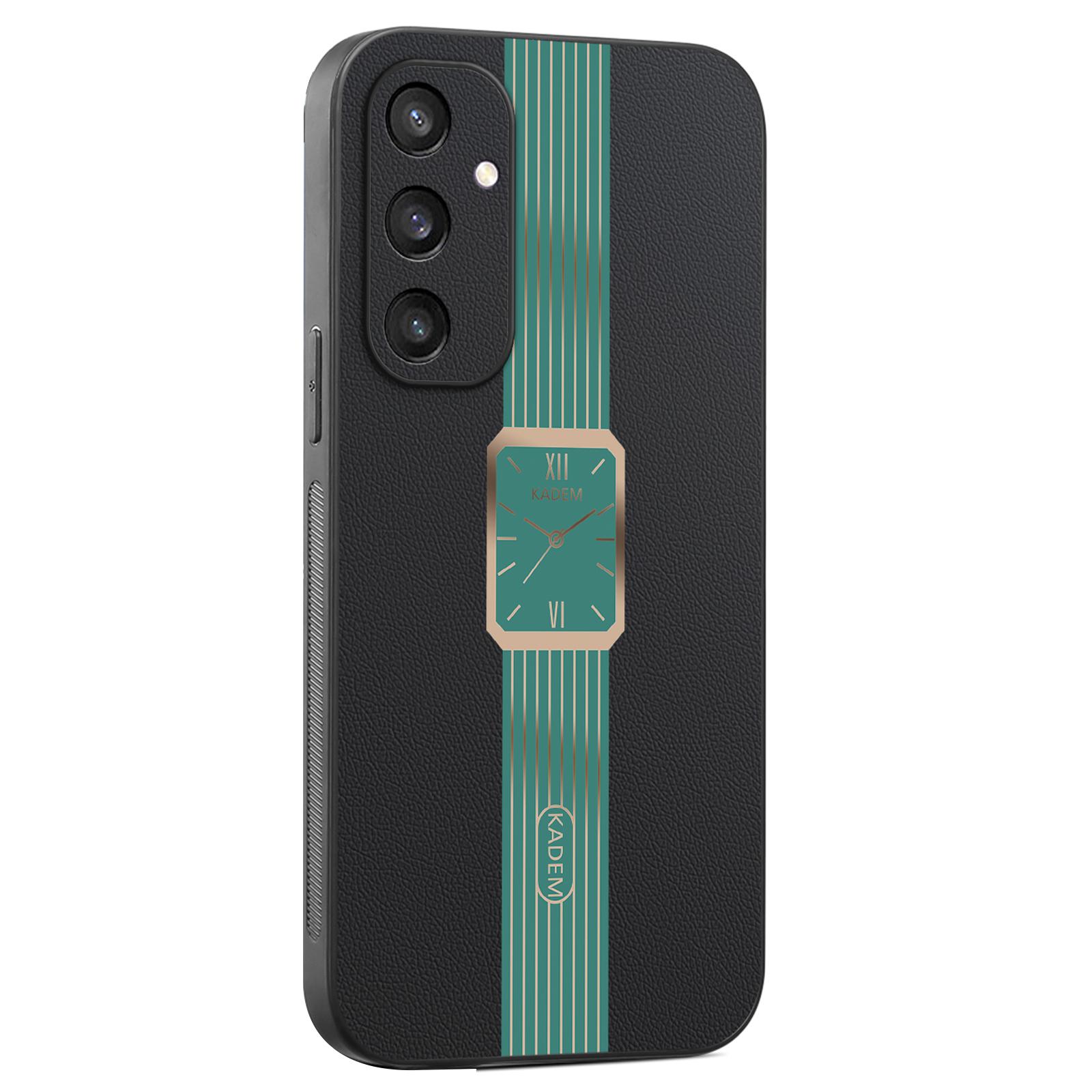 

KADEM For Samsung Galaxy S25 Case Leather+TPU+Acrylic Anti-Scratch Phone Cover B