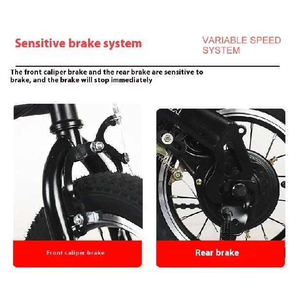 12 Small Bike cycling City Mini Folding Bicycle For Male And Female Students Portable Ultra Light Transmission Disc Brakes