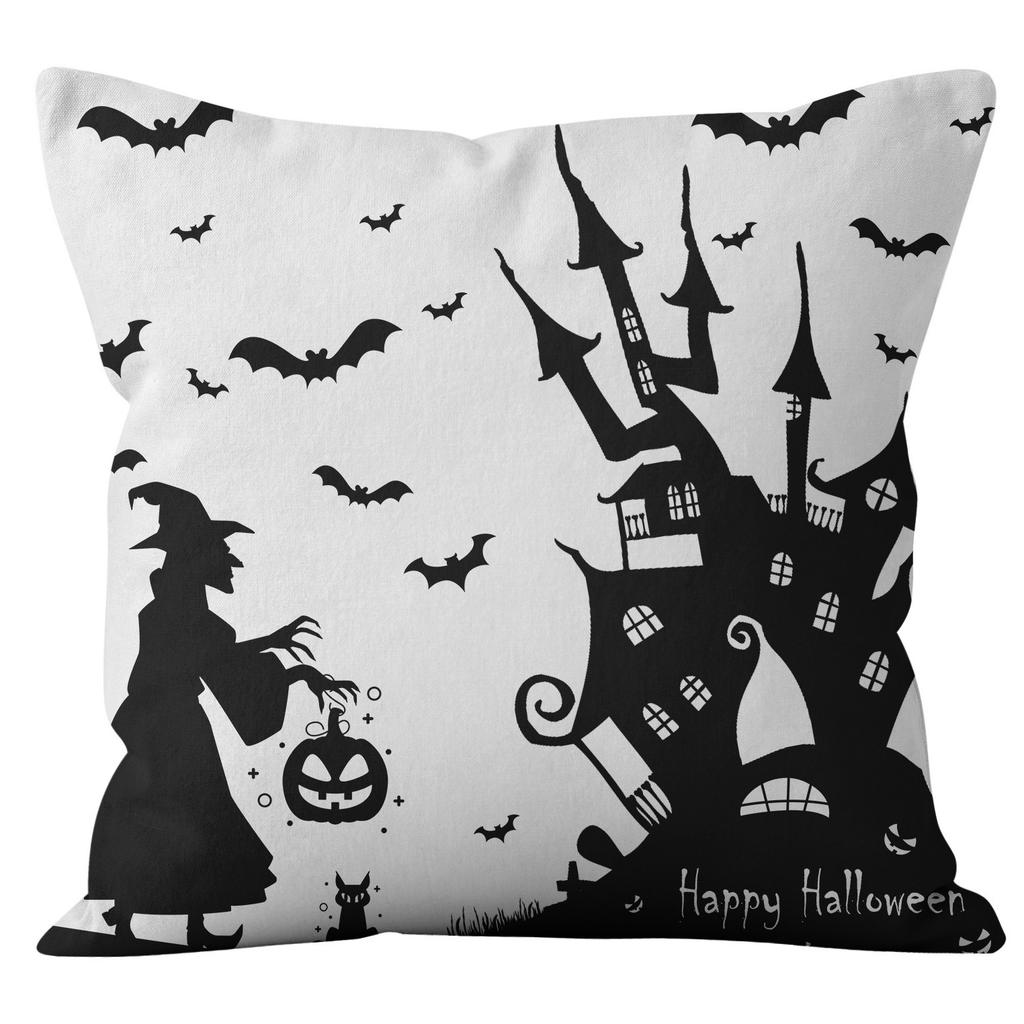 New Halloween Pillow Cover Home Material Sofa Backrest Cover Bedside Cushion Cover Premium Durable Quality Useful