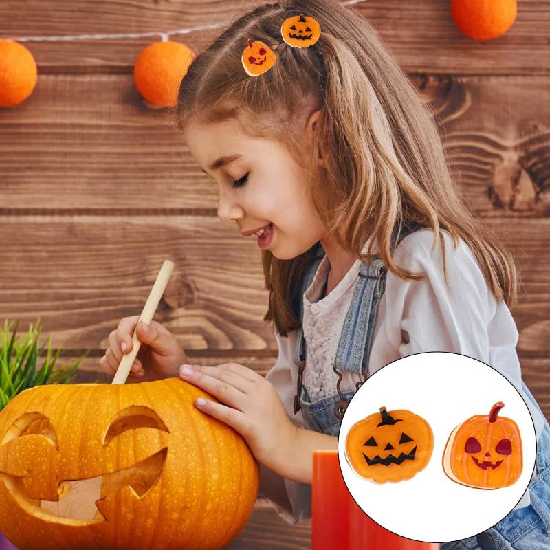 Pumpkin/Ghost Halloween Theme Hair Claw Clip Holiday Party Headwear Hair Claws For Hair Diy Accessory Hair Styling