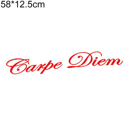 Carpe Diem letras vehículo diseño frontal coche pegatina parabrisas calcomanías decoración