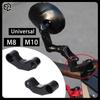 8mm /10mm Universal Motorcycle Mirror Base Motorcycle Mirror Mount Adapter Kit Aluminum Alloy Material CNC Technology Anodizing