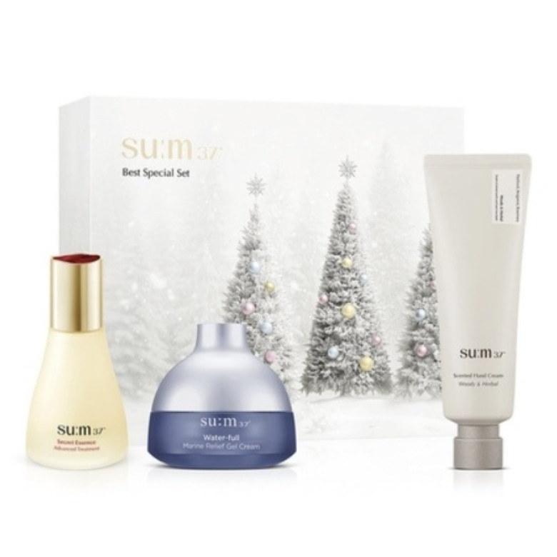 Su:m37 Best Holiday Edition Set (3 Items) / Anti-Aging, Nourishing, Moisturizing, Korean Cosmetics, Kbeauty