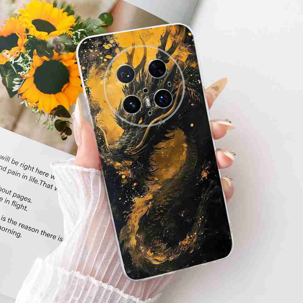 For Huawei Mate 70 Pro 5G Case PLR-AL00 PLR-AL50 Silicone TPU Cover For Mate 70Pro+ 70 Pro Plus 5G Cartoon Lion Butterfly Bumper