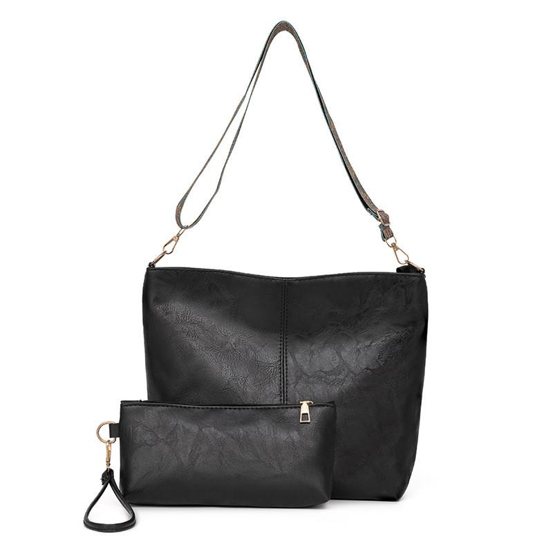 Pu Material Tote Bag For Women Large Capacity Crossbody Purse With Zipper Closure