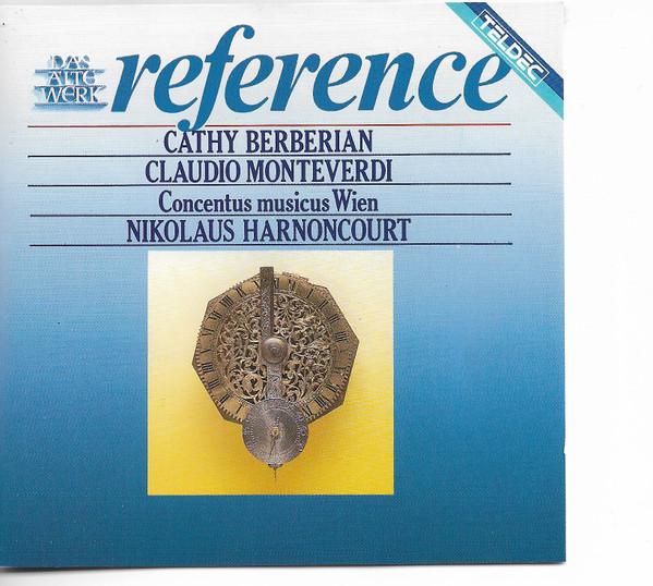

CD CATHY BERBERIAN CONCENTUS MUSICUS Cathy Berberian Sings Claudio Monte 2292434412 TELDEC 1987 Europe Classical Used