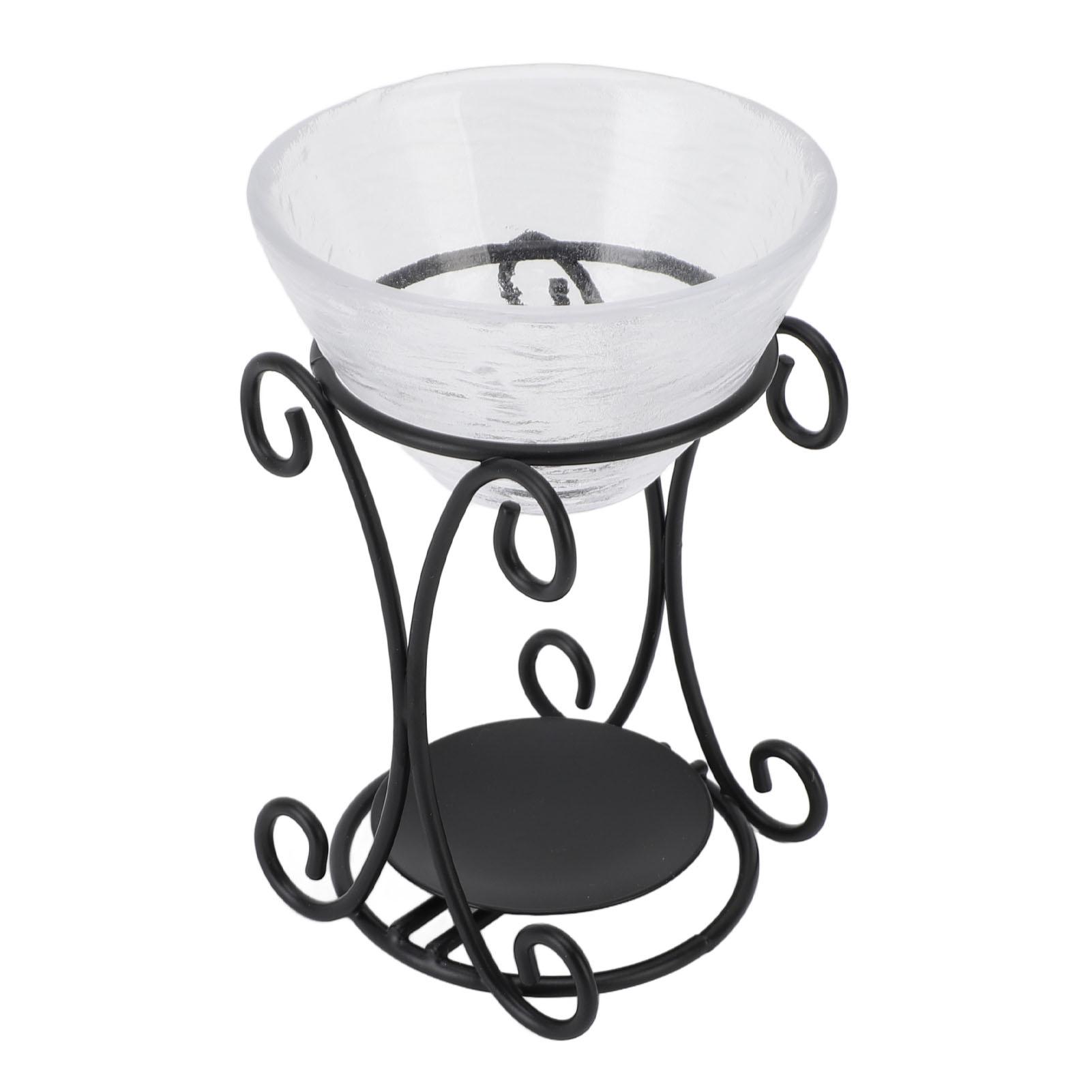 

Набор аромалампы из кованого железа Металлическая стеклянная аромалампа Подставка для свечи для дома и офиса