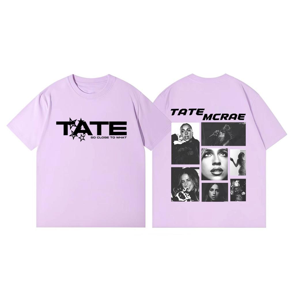 Tate Mcrae 2026 Concert Graphic T Shirts Men Women Fashion Vintage Short Sleeve Tshirt Summer Casual Cotton Tshirts Streetwear
