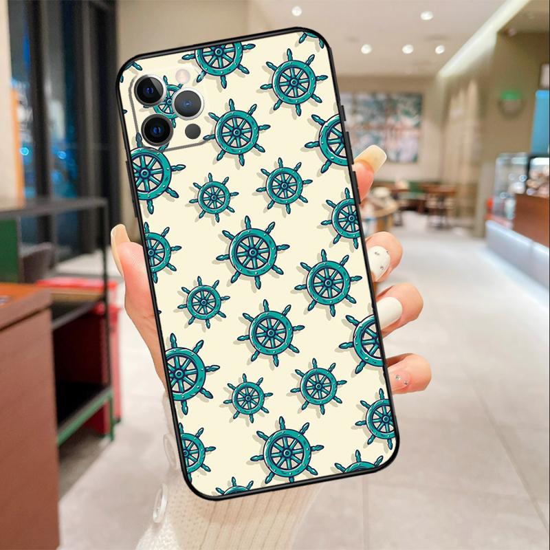 Nautical Seagull Pattern Phone Case For iPhone 17 Air 16 14 13 11 15 Pro Max mini 15 16 Plus 16e Protective Cover