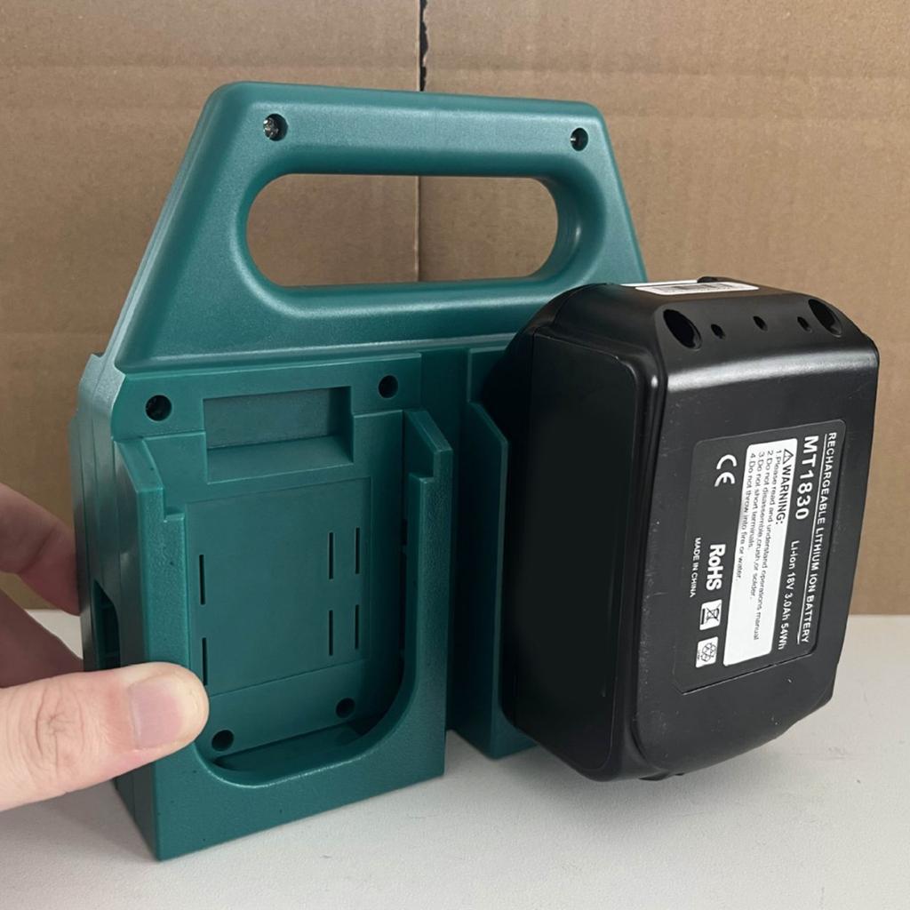 Durable Plastic Battery Holder For 18V Lithium Batteries Secure Storage Organizer For 4/6 Cells Space Saving Tool Accessory