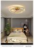 Italian Minimalist Crystal LED Ceiling Light for Bedroom and Living Room