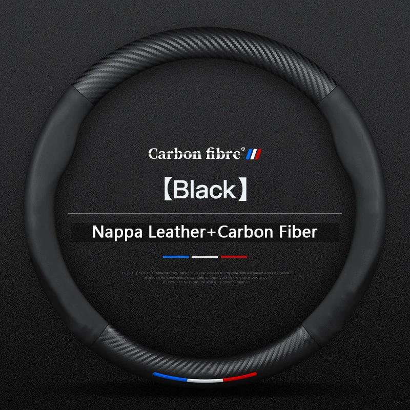 Car Carbon Fiber Leather Steering Wheel Cover For Toyota Camry RAV4 Corolla 86 Reiz Wish CHR Celica Vitz Highlander Yaris Avalon