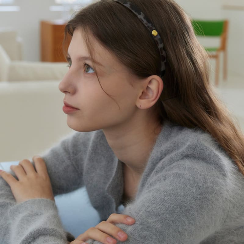 murmur Leopard slim line hairband